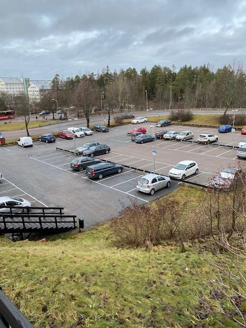 Parkeringsplatsen på Narviksgatan 1